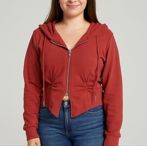 Cider Red Zip-up Hoodie Size Small